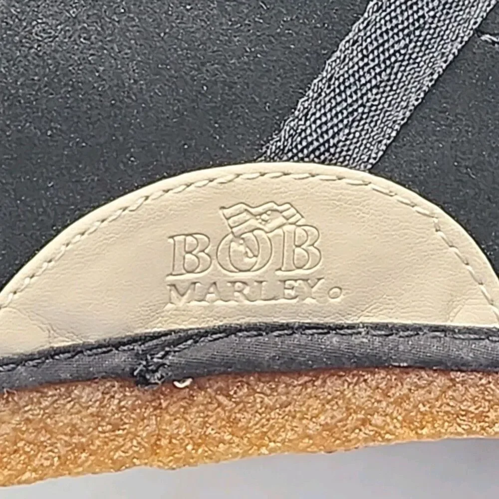 Bob Marley Shoe One Love Rasta Black Suede Men Sz 10 Ankle Chukka NEW